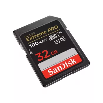 Scheda di memoria SanDisk Extreme PRO SDHC 32GB, lettura 100 MB/s, scrittura 90 MB/s, UHS-I, Class 10, U3, V30