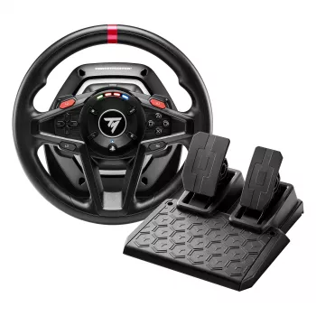 Thrustmaster T128 nero USB volante + pedali analogico PC, PlayStation 4, PlayStation 5