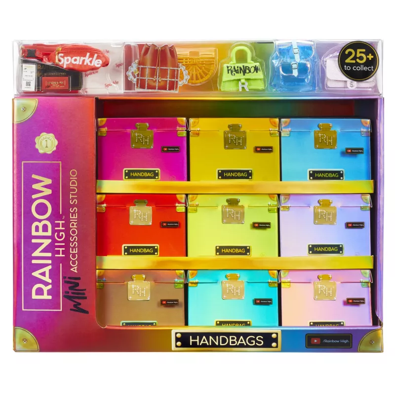 Rainbow High Accessories Studio Serie 1, assortimento H in PDQ borsa bambola