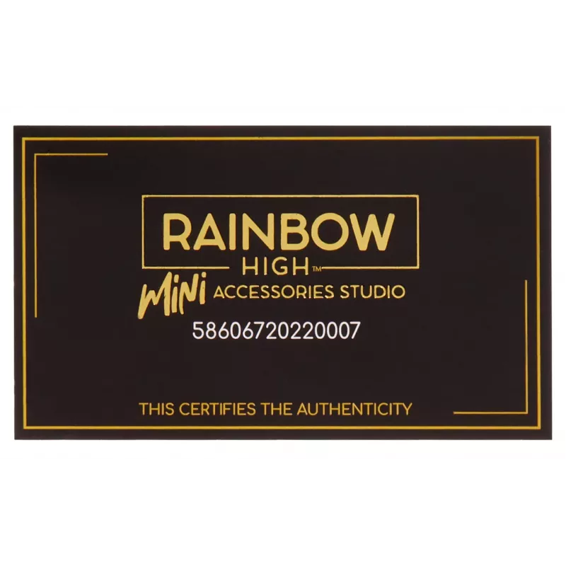 Rainbow High Accessories Studio Serie 1, assortimento H in PDQ borsa bambola