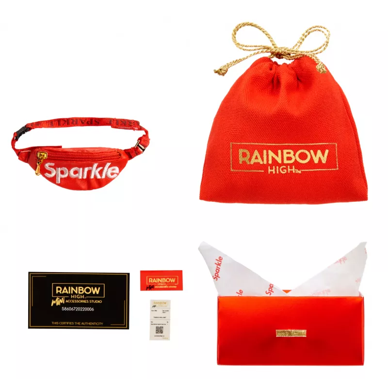 Rainbow High Accessories Studio Serie 1, assortimento H in PDQ borsa bambola