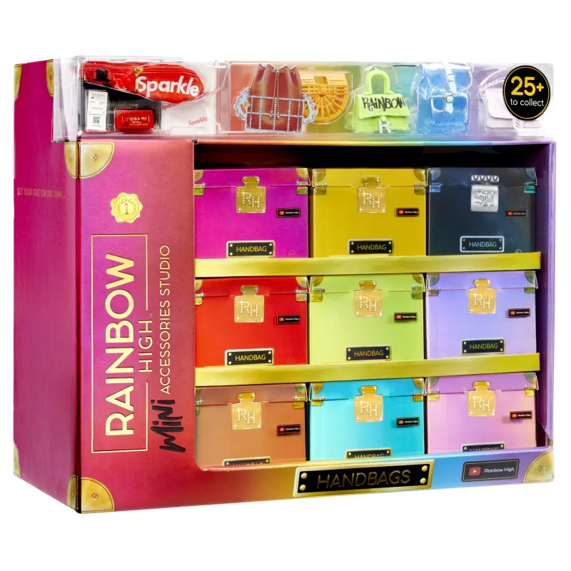 Rainbow High Accessories Studio Serie 1, assortimento H in PDQ borsa bambola