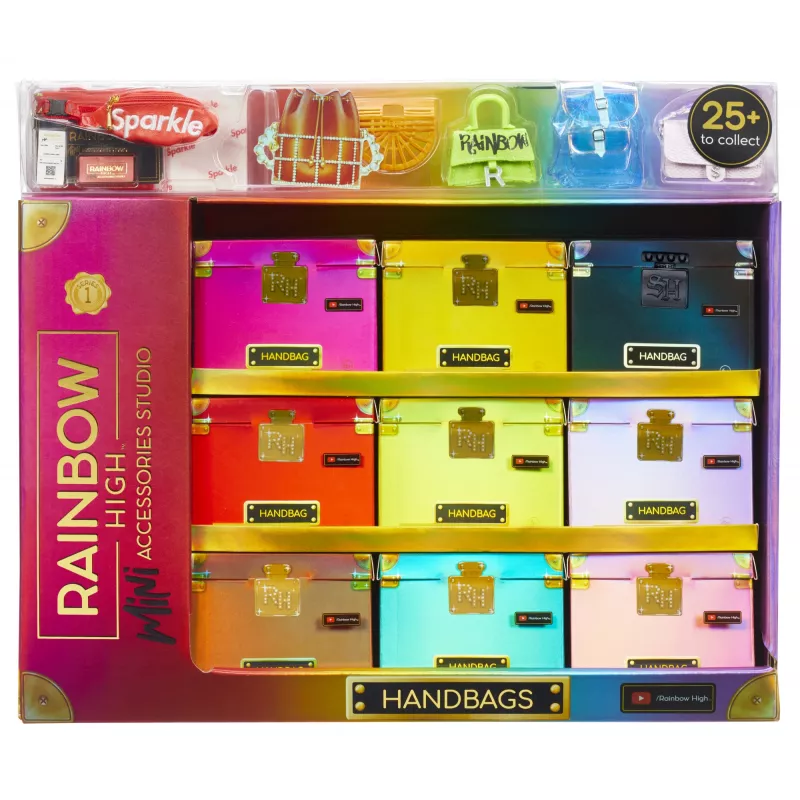 Rainbow High Accessories Studio Serie 1, assortimento H in PDQ borsa bambola
