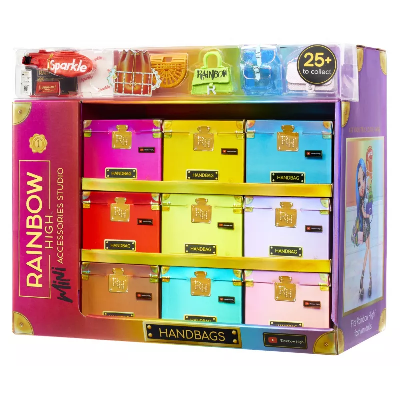 Rainbow High Accessories Studio Serie 1, assortimento H in PDQ borsa bambola