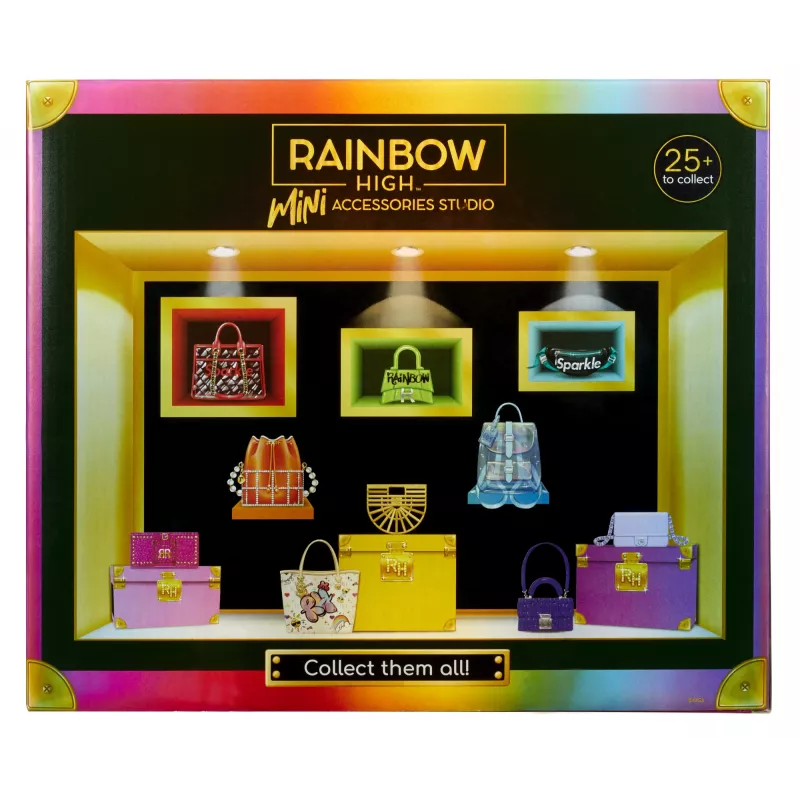 Rainbow High Accessories Studio Serie 1, assortimento H in PDQ borsa bambola