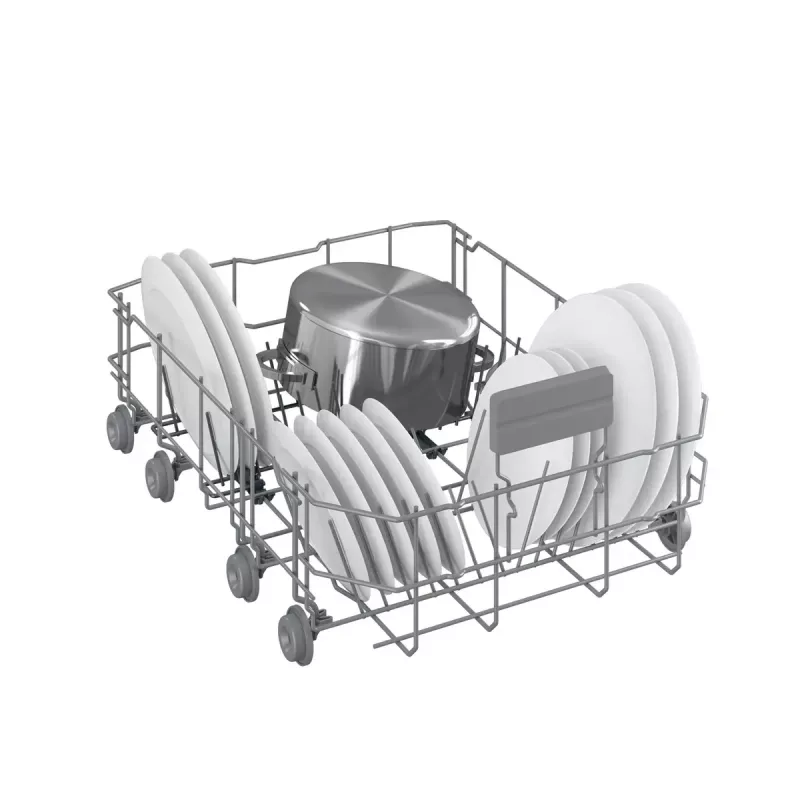 Lavastoviglie slim Beko BDFS15020X, 10 coperti, 45 cm, 47 dB, 5 programmi, motore inverter