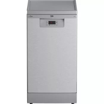 Lavastoviglie slim Beko BDFS15020X, 10 coperti, 45 cm, 47 dB, 5 programmi, motore inverter