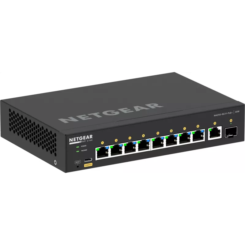 Switch managed NETGEAR GSM4210PD-100EUS 8x1G PoE+ 110W 1xSFP