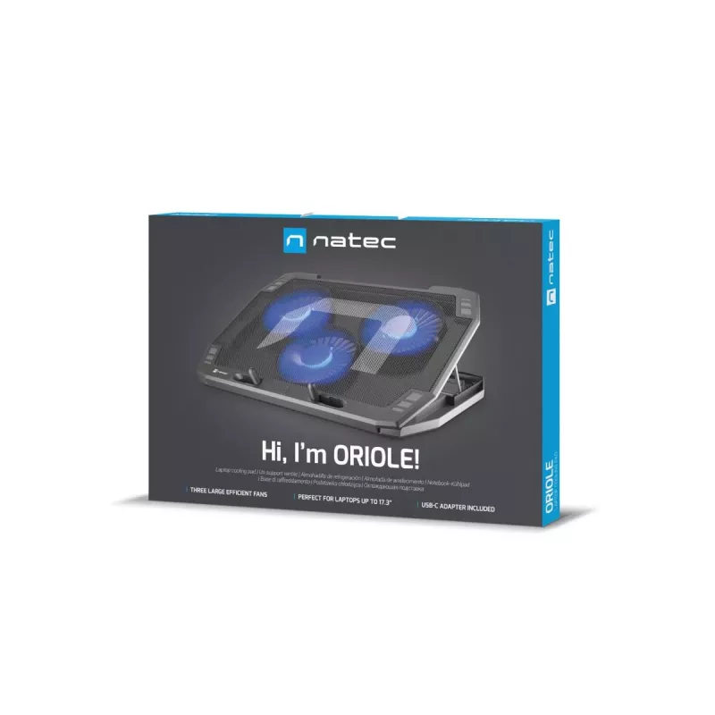 Raffreddatore per laptop NATEC cuscinetto raffreddante Natec Oriole 1