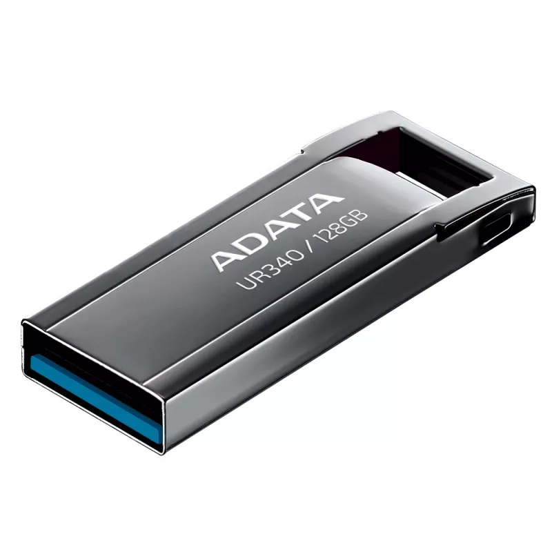 Chiavetta USB ADATA UR340 128 GB USB Type-A 3.2 Gen 2, corpo in metallo, nero