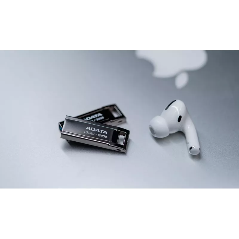 Chiavetta USB ADATA UR340 128 GB USB Type-A 3.2 Gen 2, corpo in metallo, nero