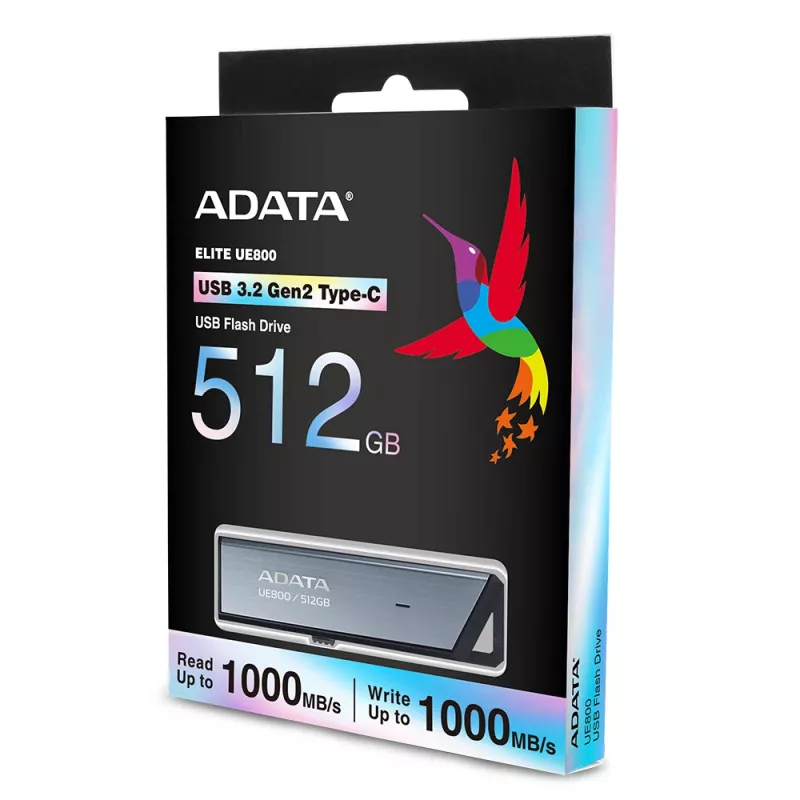 Chiavetta USB ADATA UE800 512 GB USB Type-C 3.2 Gen 2 (3.1 Gen 2) argento
