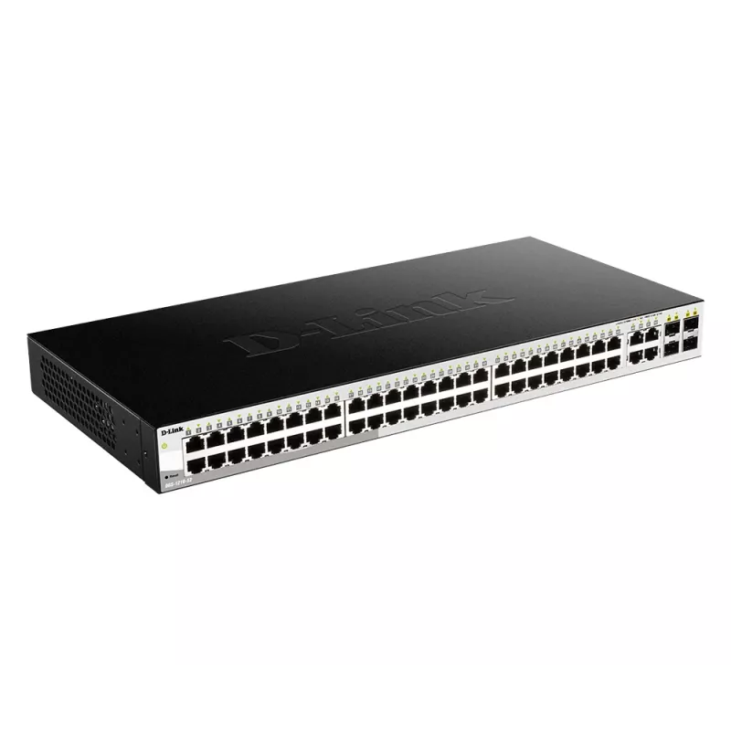 Switch Managed L2 Gigabit Ethernet D-Link DGS-1210-52, 48 porte, 1U