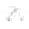 Supporto da scrivania a gas singolo per monitor DIGITUS 35