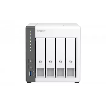 NAS QNAP TS-433 Tower ARM Cortex-A55 4 GB 0 TB QNAP QTS bianco