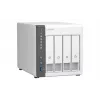 NAS QNAP TS-433 Tower ARM Cortex-A55 4 GB 0 TB QNAP QTS bianco