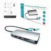 Dock i-tec USB 3.0 USB-C/Thunderbolt 3x Display Metal Nano con LAN + Power Delivery 100 W