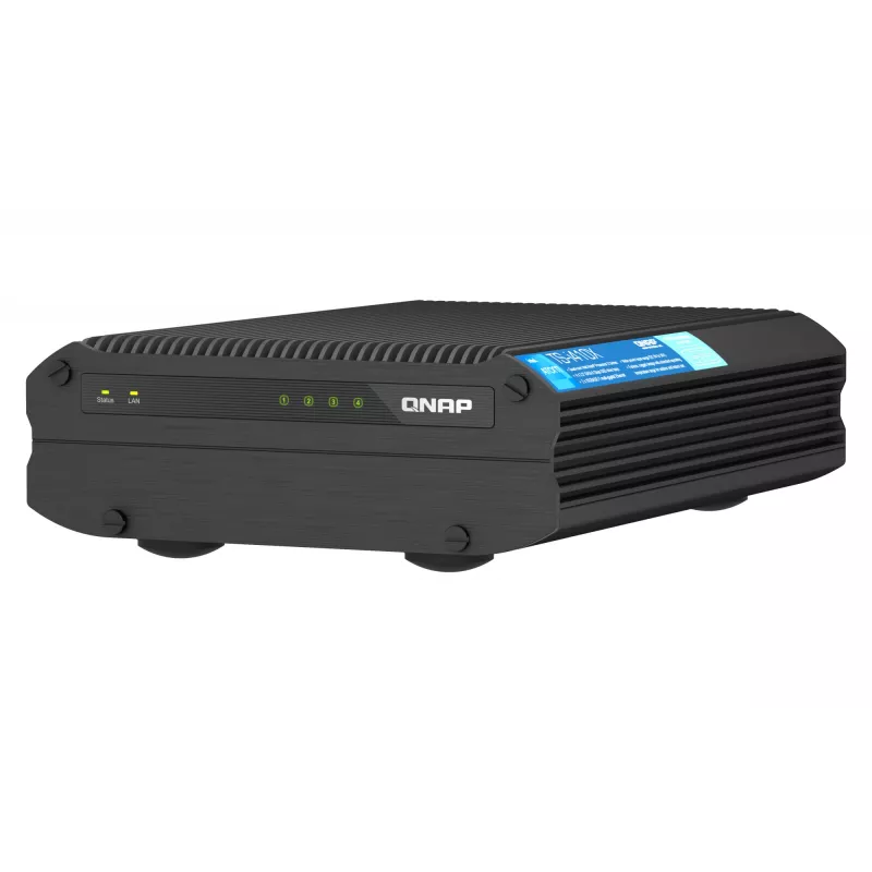 NAS QNAP TS-I410X Tower Intel Atom® x6425E 8 GB 0 TB QNAP QTS nero