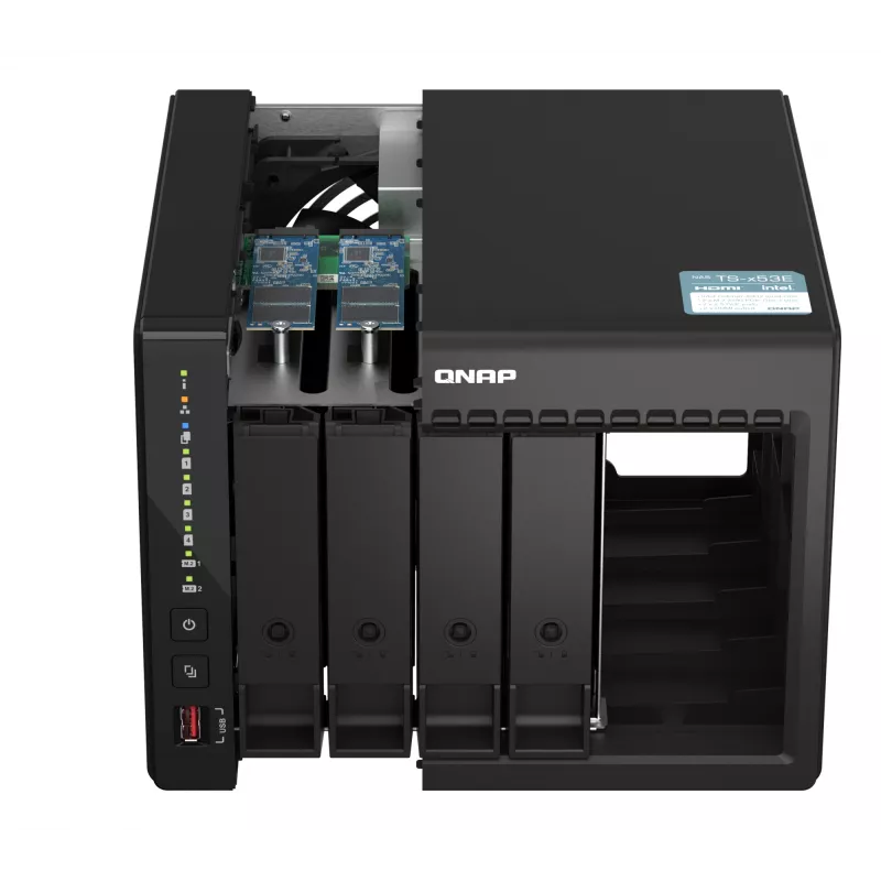 NAS QNAP TS-453E Tower Intel® Celeron® J6412 8 GB 0 TB QNAP QTS nero