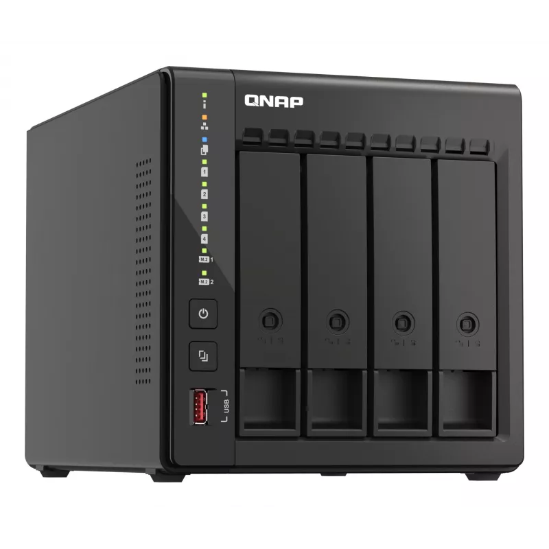 NAS QNAP TS-453E Tower Intel® Celeron® J6412 8 GB 0 TB QNAP QTS nero