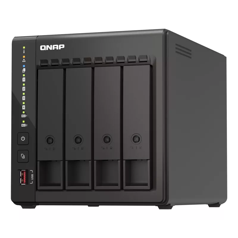 NAS QNAP TS-453E Tower Intel® Celeron® J6412 8 GB 0 TB QNAP QTS nero