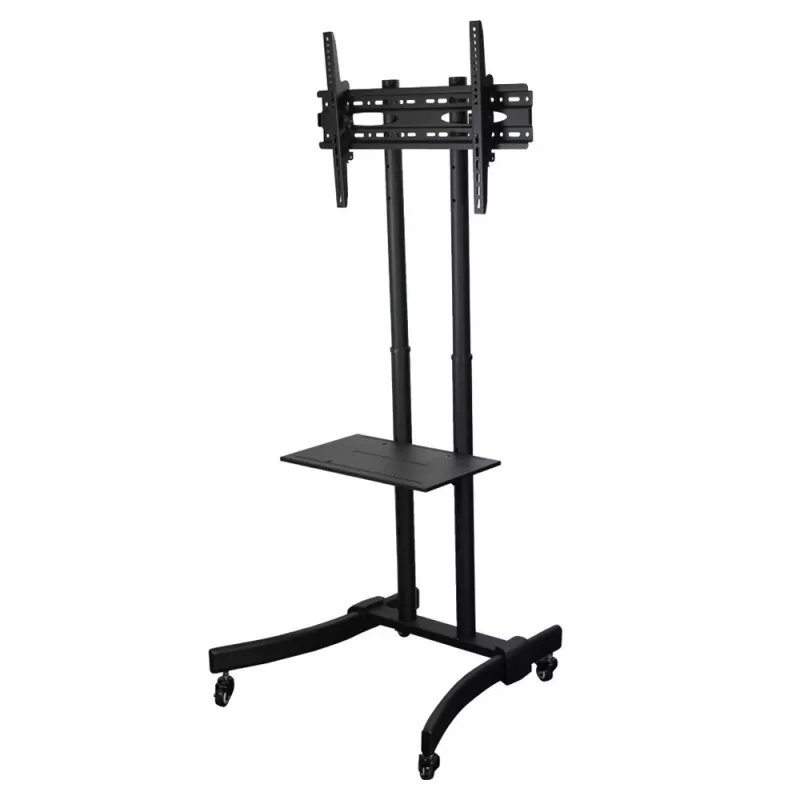 Techly ICA-TR23 supporto TV mobile con ruote, 32-70 pollici, 40 kg, con ripiano