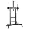 Carrello supporto da terra in acciaio Techly con sostegno regolabile in altezza per TV da 60'' a 100''