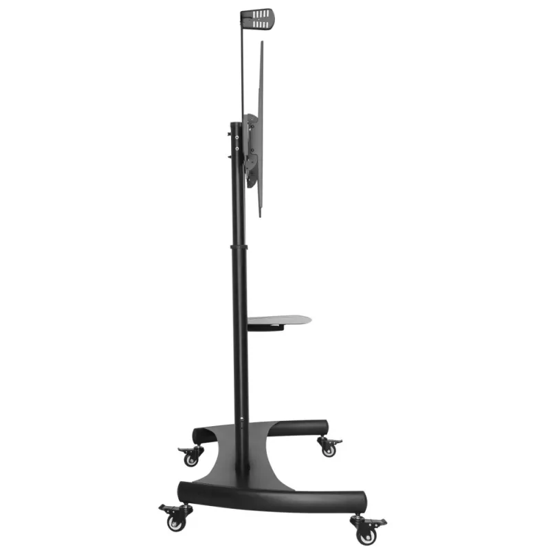 Carrello supporto da terra in acciaio Techly con sostegno regolabile in altezza per TV da 60'' a 100''