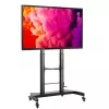 Carrello supporto da terra in acciaio Techly con sostegno regolabile in altezza per TV da 60'' a 100''