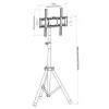 Supporto da terra universale Techly per TV 17-60 inch
