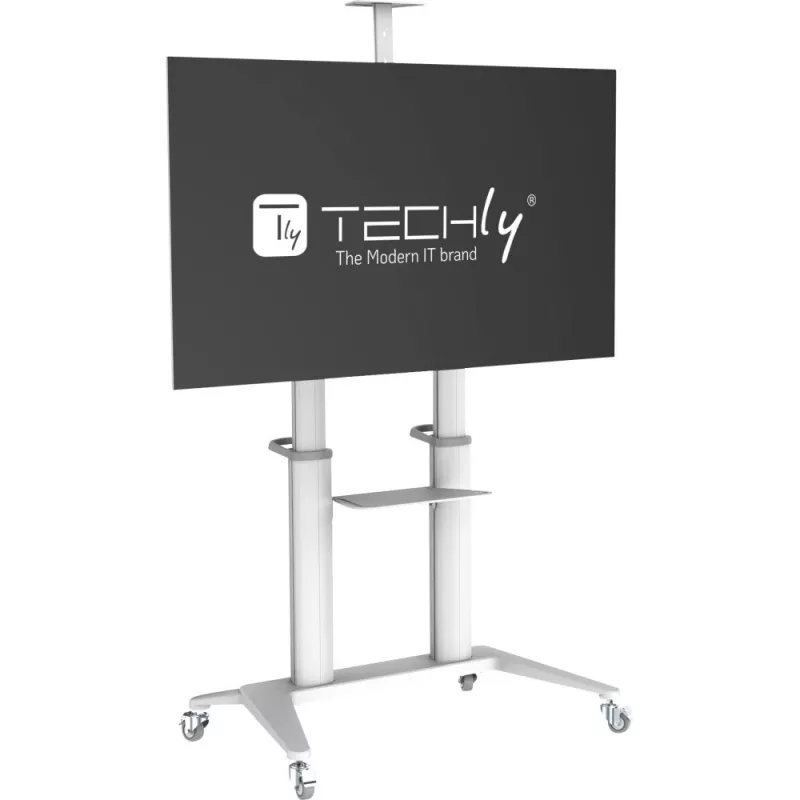 Carrello/supporto multimediale Techly ICA-TR49W bianco per schermo piatto