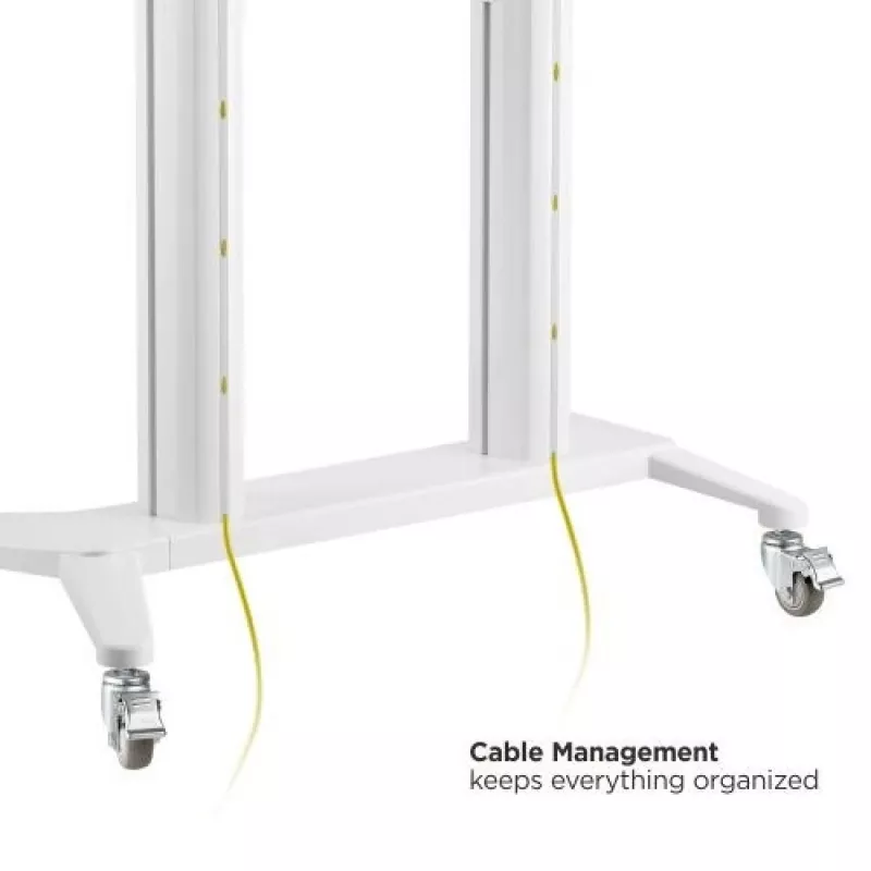 Carrello/supporto multimediale Techly ICA-TR49W bianco per schermo piatto