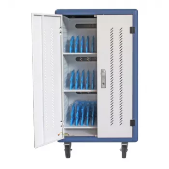 Carrello stazione di ricarica ventilata Techly 30 notebook o smartphone nero/grigio