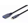 Cavo GEMBIRD USB 3.0 OTG Type-C a USB Type-A (CM/AF), grigio spazio
