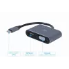 Gembird adattatore video da USB 3.0 Type-A a HDMI + VGA, grigio siderale