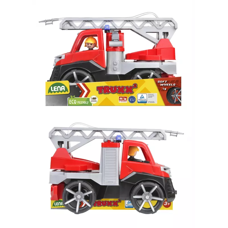 Lena TRUXX SM04535, camion dei pompieri, 2 anno/i, gomma, acciaio, grigio, rosso