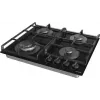 Gorenje GTW641EB piano cottura nero da incasso 60 cm gas 4 zona/e