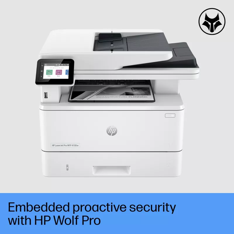 Stampante multifunzione HP LaserJet Pro MFP 4102fdw laser mono stampa