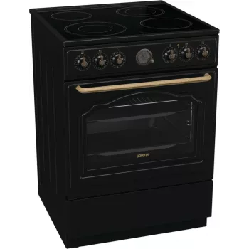 Cucina a libera installazione Gorenje GECS6B71CLB elettrica piano cottura in vetroceramica nero