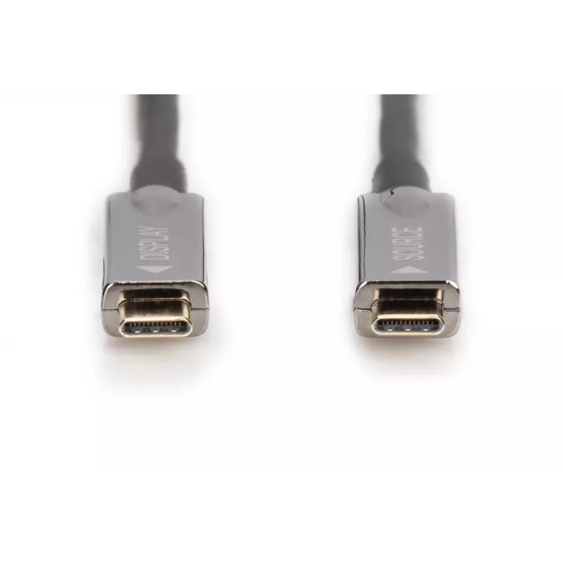 DIGITUS cavo ibrido in fibra ottica AOC USB Type-C - USB Type-C 4K@60Hz USB 3.1 SPEC 15m