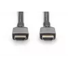 Cavo DIGITUS 8K PREMIUM HDMI 2.1 3m corpo in alluminio, placcato oro, supporta 8K/60Hz