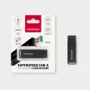 Lettore di schede Axagon CRE-S2N USB 3.2 Gen 1 Type-A nero