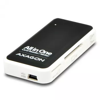 Axagon CRE-X1 lettore di schede esterno 5 slot, CF, CF Type II, MMC, MMC Mobile, MMCmicro, MS Duo, MS PRO, Memory Stick (MS), MicroDrive, MicroSD...,
