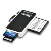 Axagon CRE-X1 lettore di schede esterno 5 slot, CF, CF Type II, MMC, MMC Mobile, MMCmicro, MS Duo, MS PRO, Memory Stick (MS), MicroDrive, MicroSD...,