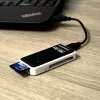 Axagon CRE-X1 lettore di schede esterno 5 slot, CF, CF Type II, MMC, MMC Mobile, MMCmicro, MS Duo, MS PRO, Memory Stick (MS), MicroDrive, MicroSD...,