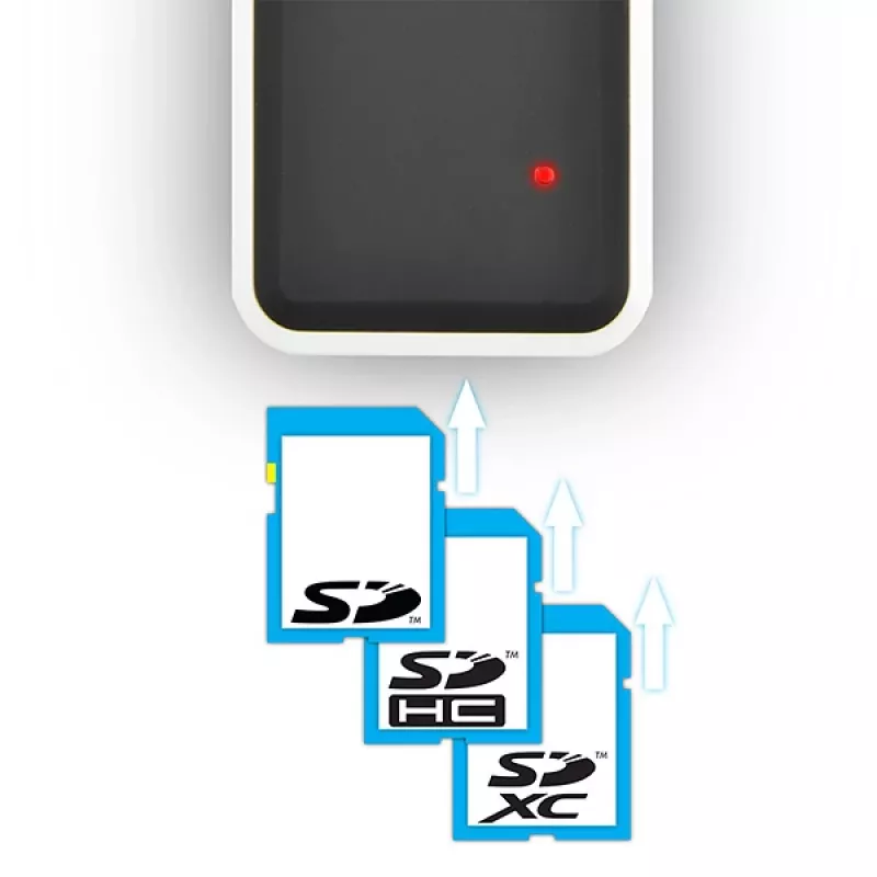 Axagon CRE-X1 lettore di schede esterno 5 slot, CF, CF Type II, MMC, MMC Mobile, MMCmicro, MS Duo, MS PRO, Memory Stick (MS), MicroDrive, MicroSD...,