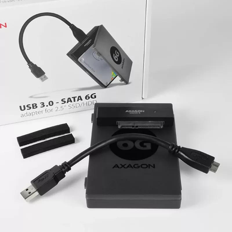 Axagon ADSA-1S6 USB 3.0 - HDD SATA 2,5 pollici
