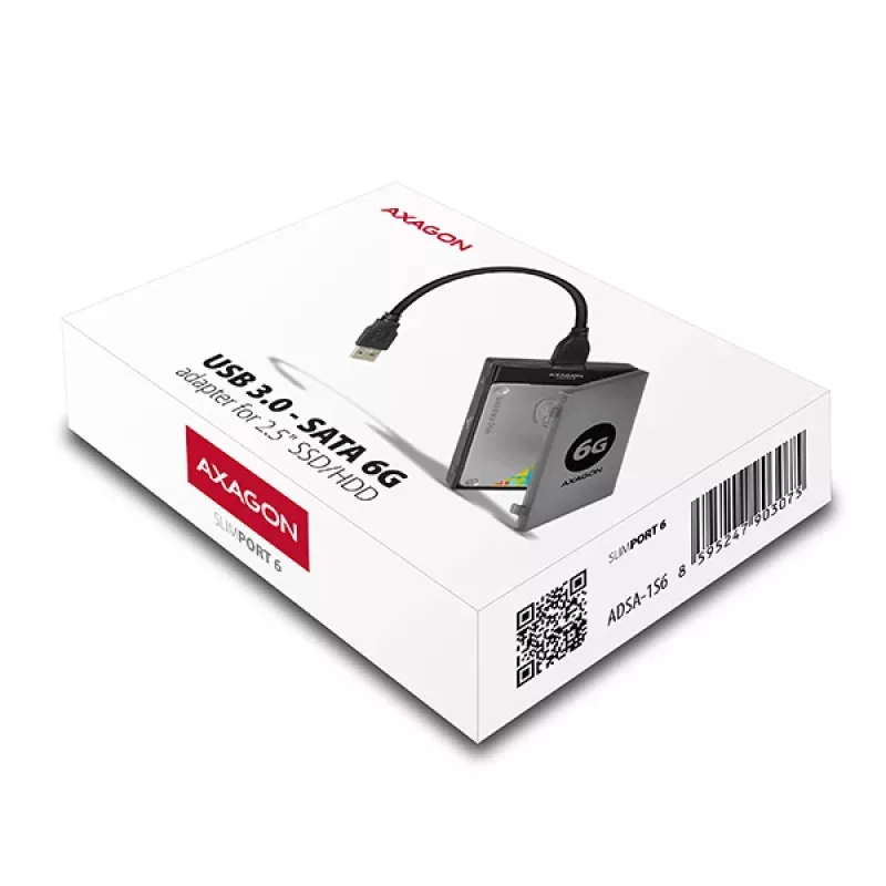Axagon ADSA-1S6 USB 3.0 - HDD SATA 2,5 pollici