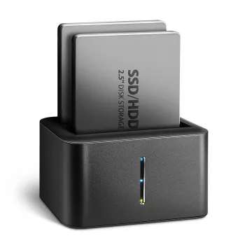 Axagon ADSA-D25 docking station mini SuperSpeed USB DUAL per SSD/HDD 2.5 pollici