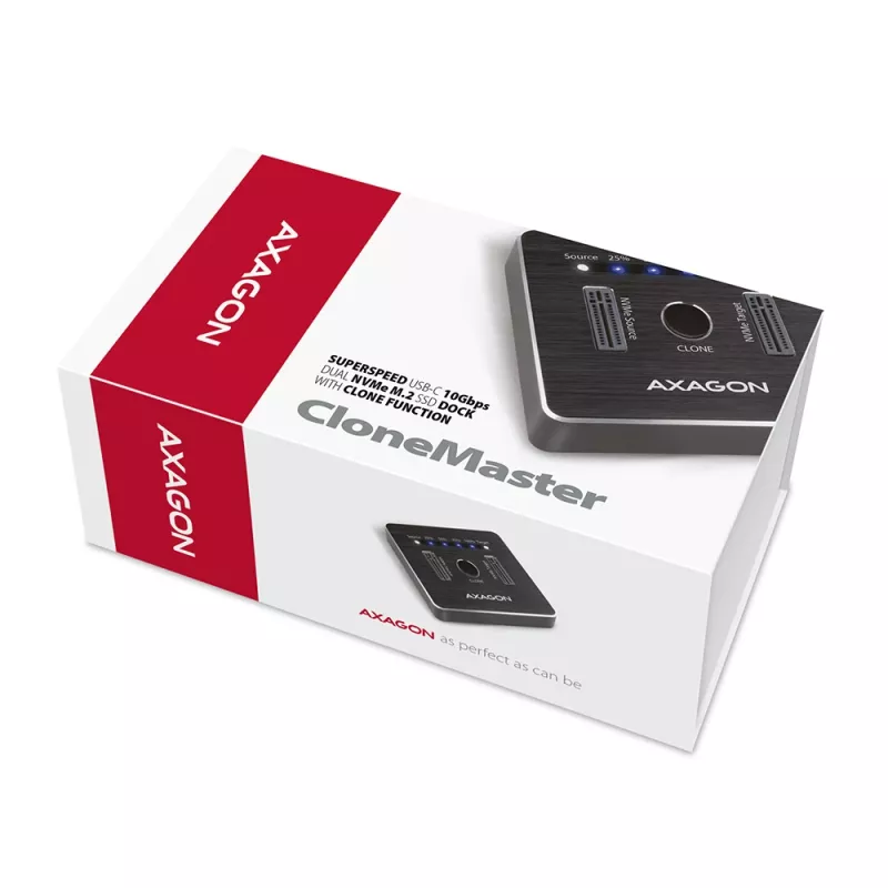 Axagon ADSA-M2C SuperSpeed USB-C 10Gbps Dock doppio M.2 NVMe